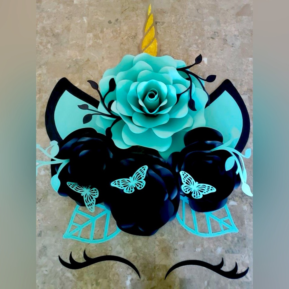 Unicorn/Cow Ears Flower Decor